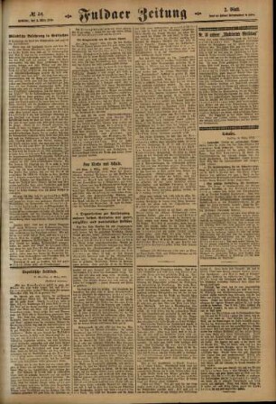 Zweite Ausgabe vom Samstag, den 06. März 1915.