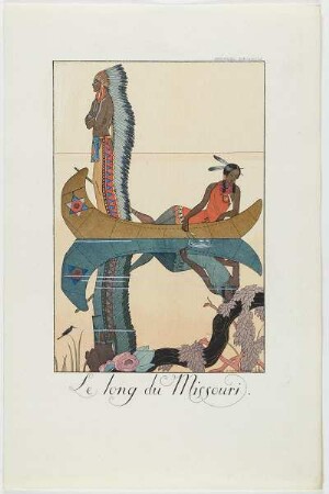"Le long du Missouri", aus dem Mode-Almanach "Falbalas et Fanfreluches 1923"