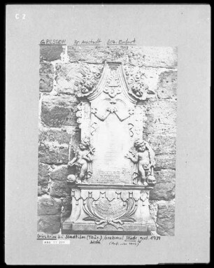 Grabmal für Stiede (gestorben 1734)