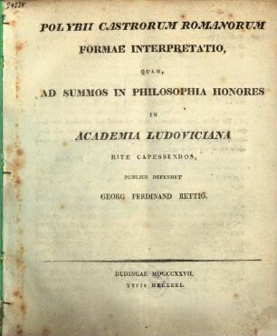 Castrorum Romanorum formae interpretatio