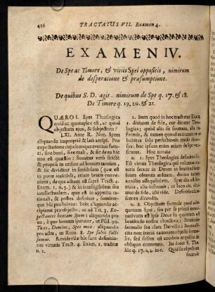 416-426, Quaero I. Spes Theologica quid ac quotuplex ...