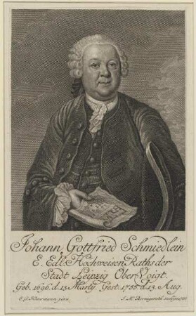 Bildnis des Johann Gottfried Schmiedlein