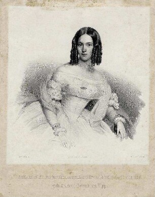 Bildnis Adelheid (1821-1899), Prinzessin zu Schleswig-Holstein-Glücksburg