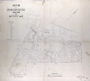 Lageplan des Zoologischen Garten zu Düsseldorf