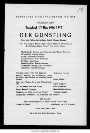 Der Günstling
