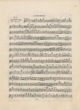 No. 1 Ouverture. Par Blasius.