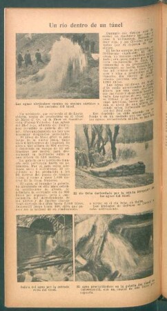 Un río dentro de un túnel