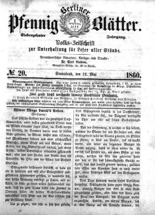 No. 20, Sonnabend, den 12. Mai