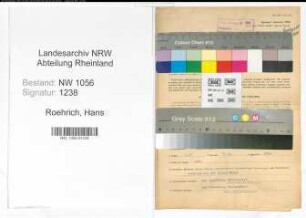 Entnazifizierung Hans Roehrich , geb. 08.06.1896 (Ingenieur)