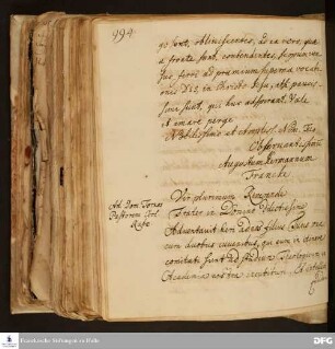 Brief von August Hermann Francke an Andreas Torkos.