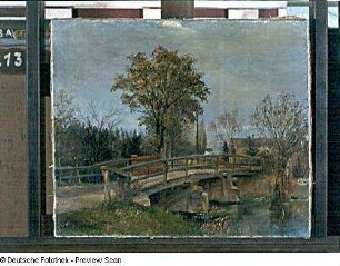Landschaft mit Brücke