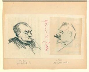 Kopf eines Mannes mit Zigarre, Profil