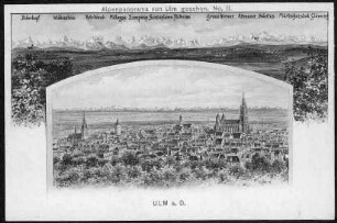 Alpenpanorama von Ulm