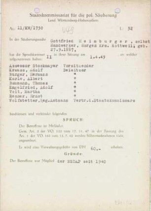 Heimburger, Gottfried