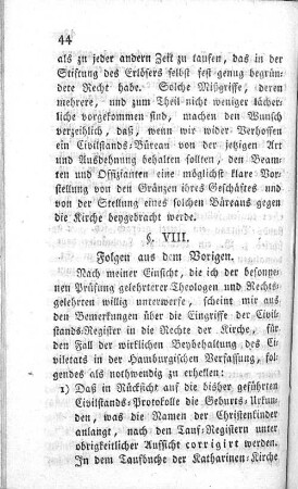 VIII. Folgen aus dem Vorigen.