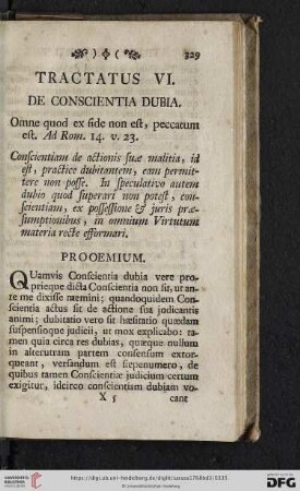 Tractatus sextus