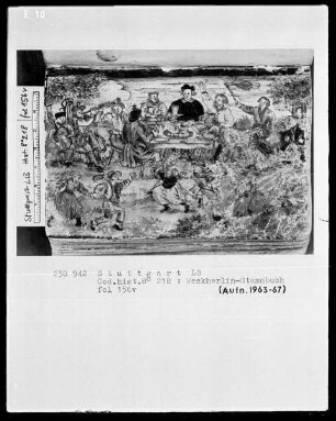 Stammbuch des Johannes Michael Weckherlin — Studentenleben, Folio 156verso