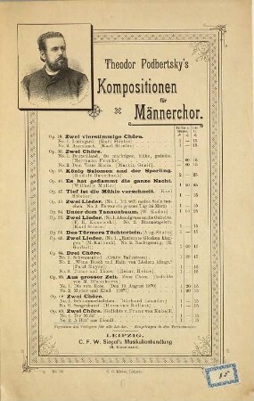 Zwei Chöre : op. 69 ; (Gedichte v. Franz von Kobell), 2. A Bitt' ans Diendl