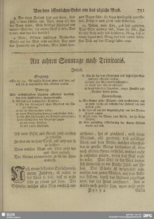 Am achten Sonntage nach Trinitatis