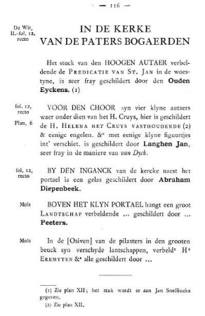 In De Kercke Van De Paters Bogaerden