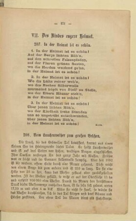 VII. Des Kindes engere Heimat
