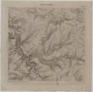 Section Lengefeld aus: Topographische Karte (Äquidistantenkarte) Sachsen