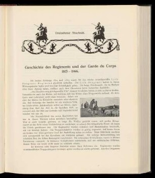 Dreizehnter Abschnitt. Geschichte des Regiments und der Garde du Corps 1813-1866.