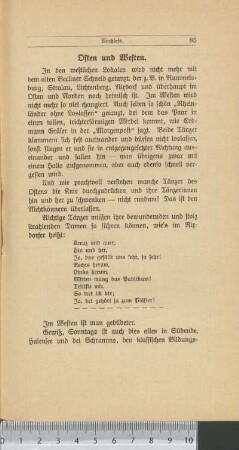Osten und Westen