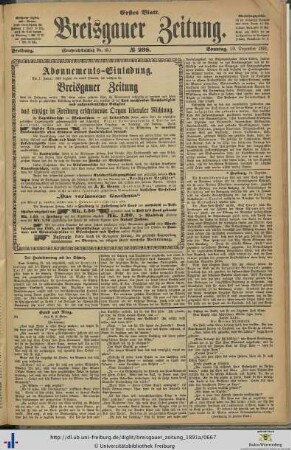 20.12.1891 (Erstes Blatt)
