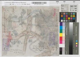 Bahnübergang in km 12,894 in Hemer: Lageplan, M. 1:500 Stnr.: 84, Iwü, Bunr.: 32, Blnr.: 1
