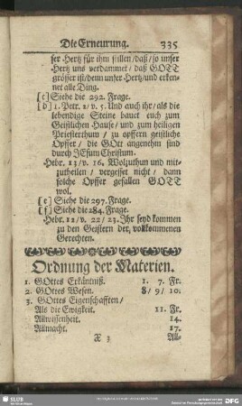 Ordnung der Materien