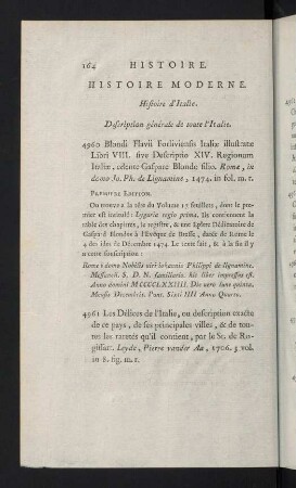 164-175, Histoire Moderne. Histoire d'Italie.
