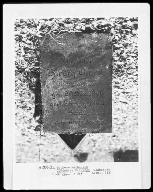 Grabstein Hirsch Blum (+ 1884)