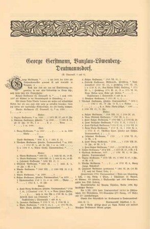 George Gerstmann, Bunzlau-Löwenberg-Deutmannsdorf