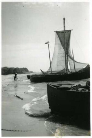 Fischerboote, Kurische Nehrung