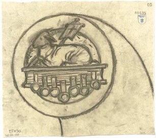 Bestelmeyer, German; Murnau am Staffelsee (Bayern); Ev. Kirche und Pfarrhaus - Ornamentdetail (Lamm)