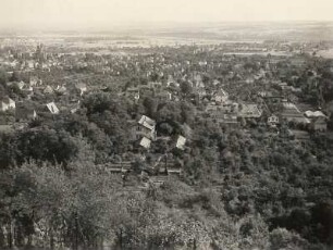 Radebeul-Oberlößnitz. Blick vom Spitzhaus