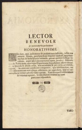 Lector Benevole