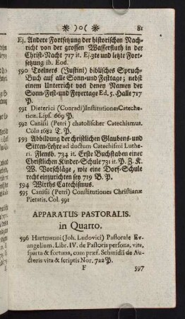 81-96, Apparatus Pastoralis - Scripta Lutheri