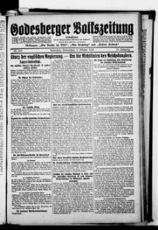 Godesberger Volkszeitung. 1913-1933