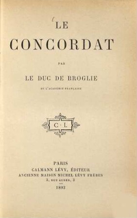 Le Concordat