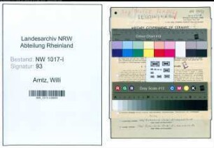 Entnazifizierung Willi Arntz , geb. 31.03.1914 (Bahnpolizei)