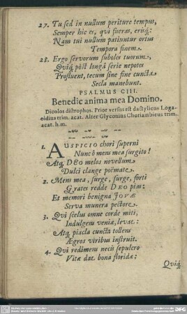 Psalmus CIII. Benedic anima mea Domino