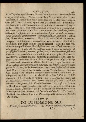 Caput V. De Defensione Sui.
