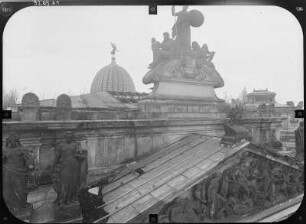 Dresden-Altstadt. Ausstellungsgebäude des Sächsischen Kunstvereins (1886-1893; K. Lipsius). Teilansicht von der Brühlschen Terrasse