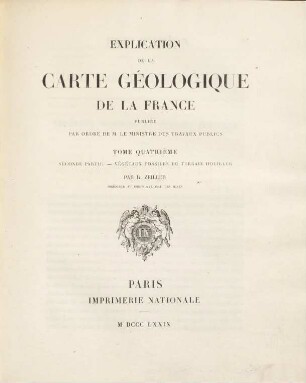 Explication de la carte géologique de la France. 4