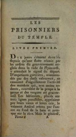 Les Prisonniers Du Temple. 1