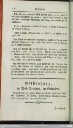 Gothenburg, in West-Gothland, in Schweden