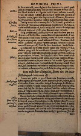 Homiliae in Euangelia Dominicalia iuxta literam : adiectis Homiliis in Euangelia trium feriarum Paschalium, & totidem Pentecostalium, [1]. Pars Hyemalis