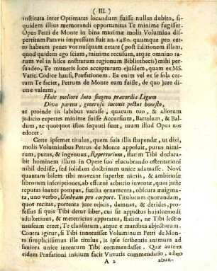 Epistola ad Virum clarissimum Josephum Aurelium de Ianuario in Neapolitano Athenaeo Iuris feudalis Professorem Senatoremque ac consiliarium regium : Brixiae 8 May 1754